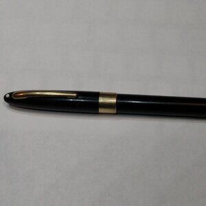 Vintage SHEAFFER White Dot Black standard Fountain Pen 14K gold nib